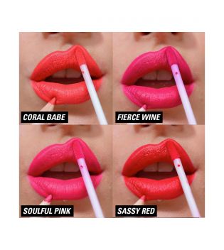 Revolution - Lip Set Lip Contour - Sassy Red