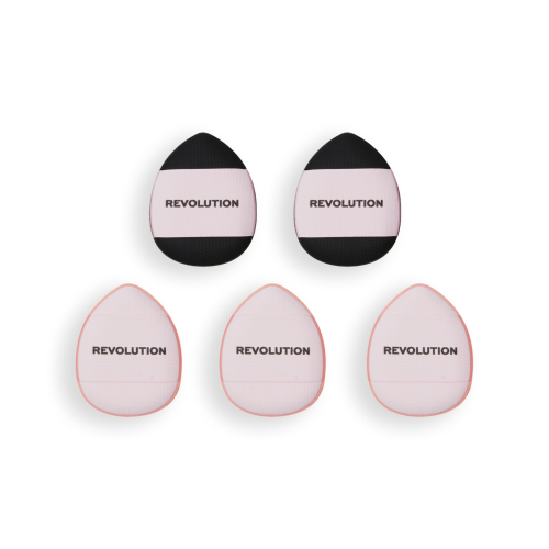 Revolution - Mini Makeup Brush Set Mini Finger Powder Puff