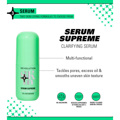 Revolution Skin - *Clearly Clarify* - Clarifying facial serum 10% niacinamide Serum Supreme