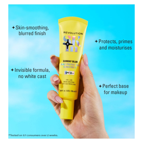 Revolution Skin - Mattifying sunscreen with niacinamide Sunray Blur SPF50+