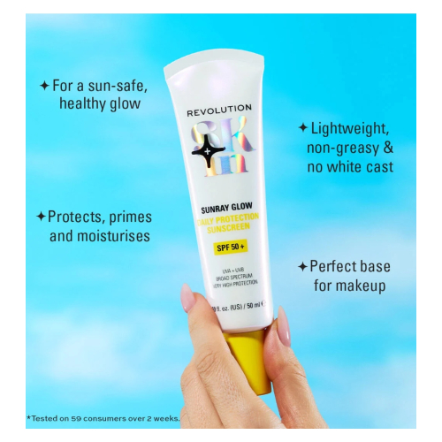 Revolution Skin - Sunscreen with Vitamin C Sunray Glow Daily Blur SPF50+