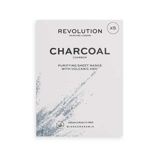 Revolution Skincare - Pack of 5 Charcoal Masks