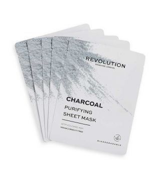 Revolution Skincare - Pack of 5 Charcoal Masks