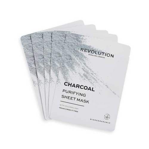 Revolution Skincare - Pack of 5 Charcoal Masks