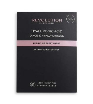 Revolution Skincare - Pack of 5 hydrating masks with hyaluronic acid