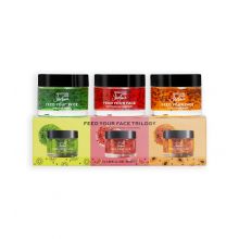 Revolution Skincare - Pack of facial masks Jake-Jamie Feed your Face Trilogy