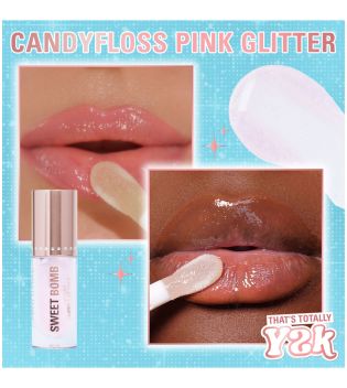 Revolution - *Y2K Baby* - Lip Gloss Sweet Bomb - Candyfloss Pink Glitter
