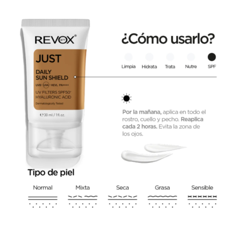 Revox - *Just* - Daily sunscreen SPF50 + with hyaluronic acid