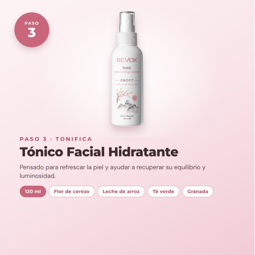Revox Complete Facial Care Set Japanese Routine with Cleansing Gel, Peeling, Toner, Serum, Cream, and Hydrating Mask Vegan and Cruelty Free