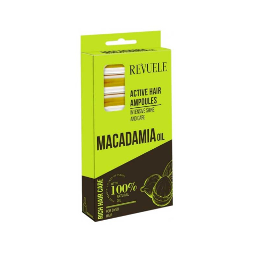 Revuele - Brilliance and intense care hair ampoules Macadamia Oil - Colored hair
