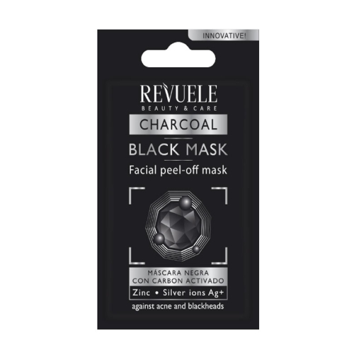 Revuele - Peel off active charcoal black facial mask (15 ml)