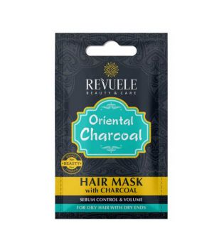 Revuele - *Oriental* - Charcoal hair mask - Oily hair with dry ends