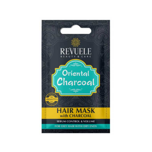 Revuele - *Oriental* - Charcoal hair mask - Oily hair with dry ends