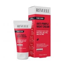 Revuele - *Pure skin* - Anti-Pimple Night Cream with AHA, BHA, PHA and Tea Tree