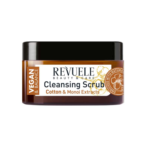 Revuele - *Vegan & Balance* - Cleansing Body Scrub - Cotton and Monoi Oil