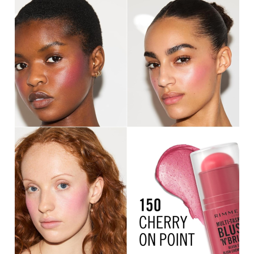 Rimmel London - Stick Blush Multitasker Blush 'N' - 150: Cherry on Point