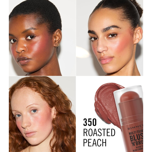 Rimmel London - Stick Blush Multitasker Blush 'N' - 350: Roased Peach