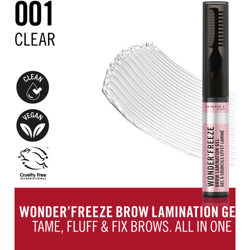 Rimmel London - Eyebrow fixing gel Wonder´ Freeze - 001: Clear