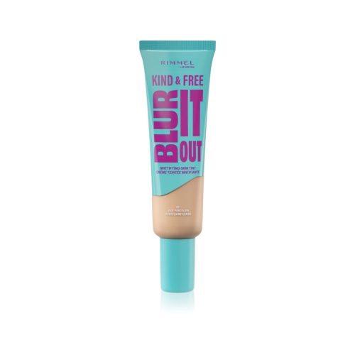 Rimmel London - *Kind & Free* - Mattifying Foundation Blur It Out - 001: Fair Porcelain