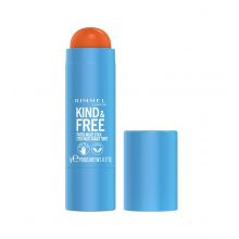 Rimmel London - *Kind & Free* - Blush and lipstick stick Tinted Multi-Stick - 004: Tangerine Dream