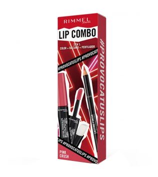 Rimmel London - Lip Set Lip Combo 3 in 1 Provocalips + Lasting Finish - Pink Crush