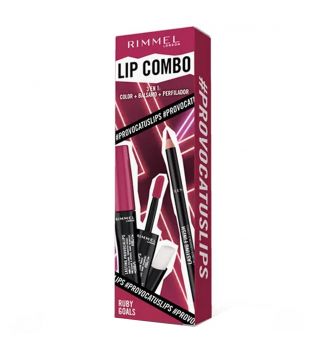 Rimmel London - Lip Set Lip Combo 3 in 1 Provocalips + Lasting Finish - Ruby Goals