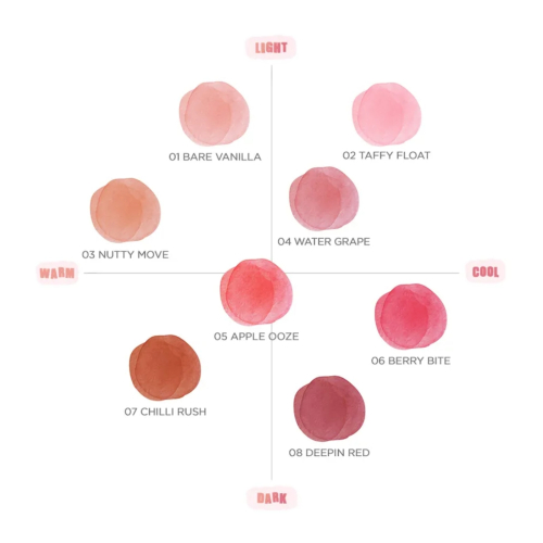 Romand - Lip tint Bare Water Tint - 01: Bare Vanilla