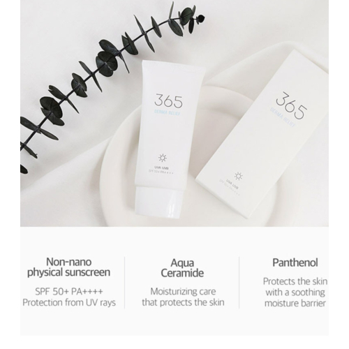Round Lab - 365 Soothing Sunscreen Derma Relief SPF 50+ PA++++