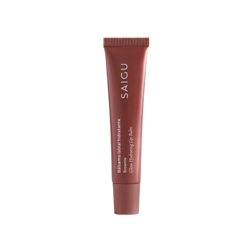 Saigu Cosmetics - Moisturizing lip balm with shine effect - Brownie
