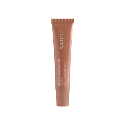 Saigu Cosmetics - Moisturizing lip balm with shine effect - Caramel
