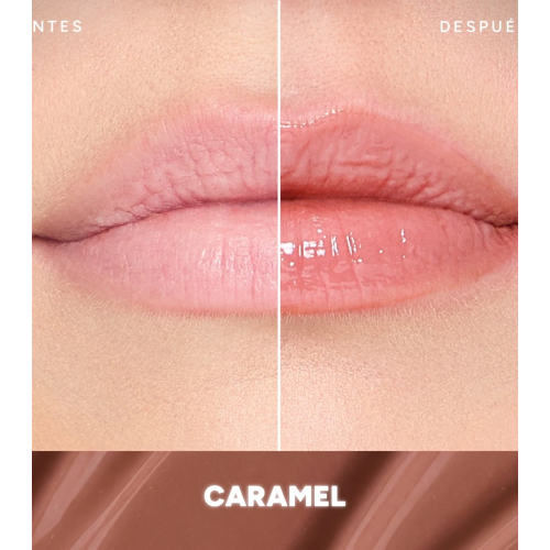 Saigu Cosmetics - Moisturizing lip balm with shine effect - Caramel