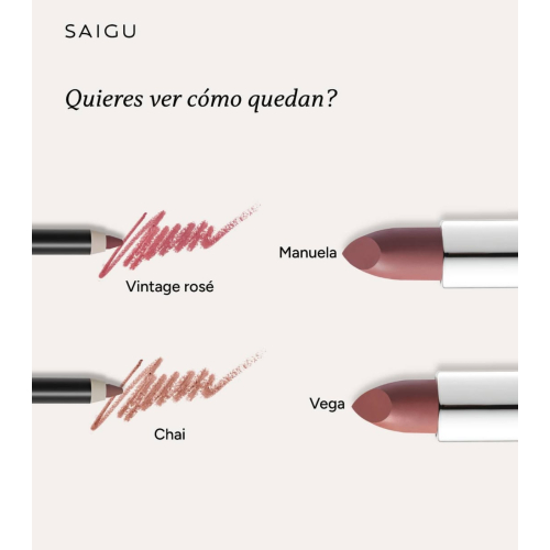 Saigu Cosmetics - Lipstick Velvet - Aitana