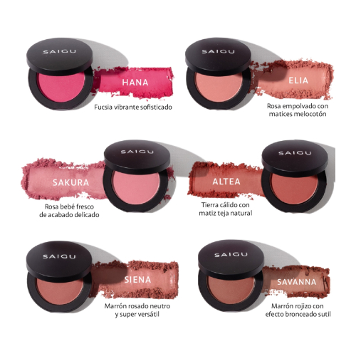 Saigu Cosmetics - Powder Blush - Elia