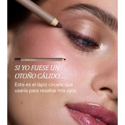 Saigu Cosmetics - *Golden Plum* - Eye pencil Delineado Infinito - Satin Wine