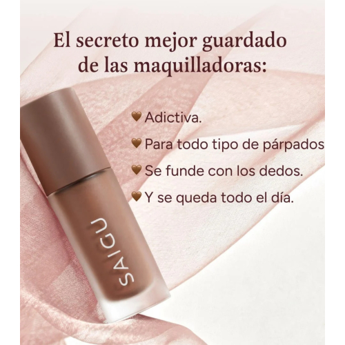 Saigu Cosmetics - *Golden Plum* - Liquid eyeshadow One Touch - Ash