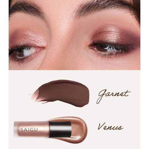 Saigu Cosmetics - Liquid Eyeshadow One Touch Matte - Garnet