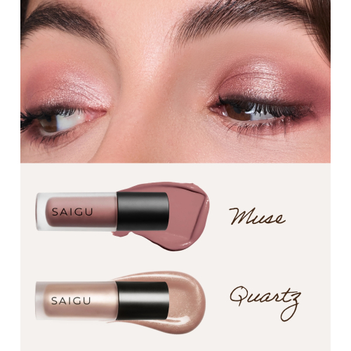 Saigu Cosmetics - Liquid Eyeshadow One Touch Matte - Muse