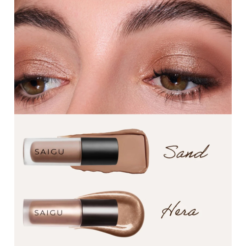 Saigu Cosmetics - Liquid Eyeshadow One Touch Matte - Sand