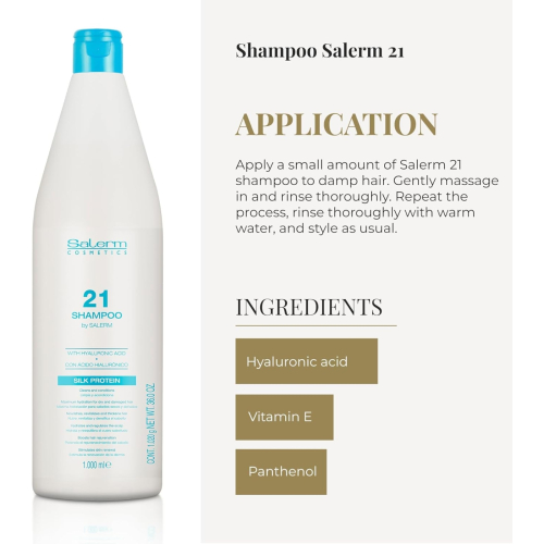 Salerm - *Salerm 21* - Shampoo with hyaluronic acid Silk Protein