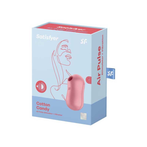 Satisfyer - Clitoral Stimulator Cotton Candy - Red