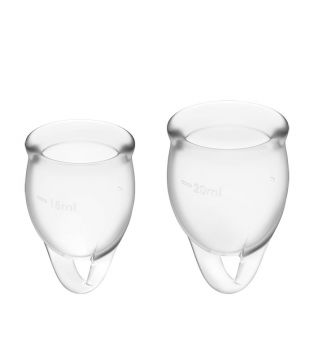 Satisfyer - Feel Confident Menstrual Cup Kit (15 + 20 ml) - Transparent