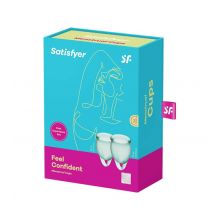 Satisfyer - Menstrual Cup Kit Feel Confident (15 + 20 ml) - Dark Green