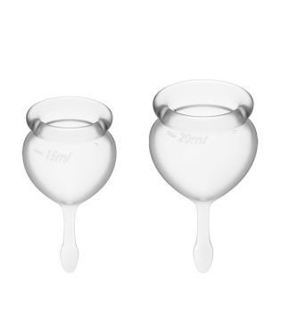 Satisfyer - Feel Good Menstrual Cup Kit (15 + 20 ml) - Transparent