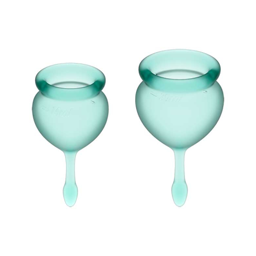 Satisfyer - Menstrual Cup Kit Feel Good (15 + 20 ml) - Dark Green