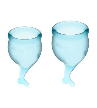 Satisfyer - Menstrual Cup Kit Feel Secure (15 + 20 ml) - Light Blue