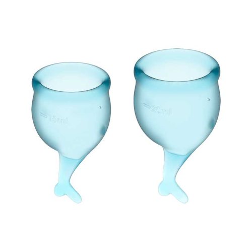 Satisfyer - Menstrual Cup Kit Feel Secure (15 + 20 ml) - Light Blue