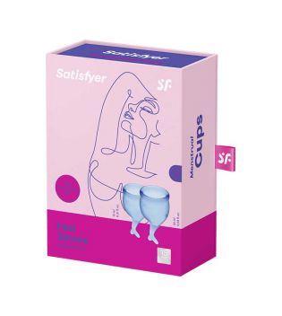Satisfyer - Menstrual Cup Kit Feel Secure (15 + 20 ml) - Dark Blue