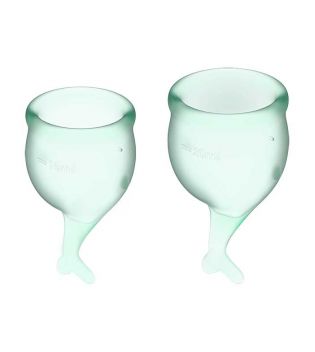 Satisfyer - Menstrual Cup Kit Feel Secure (15 + 20 ml) - Light Green