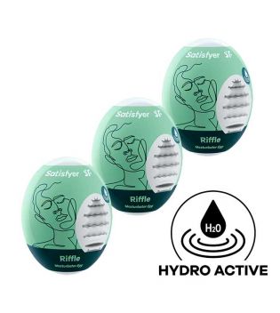 Satisfyer - Masturbator Egg Set Hydro Active - Riffle
