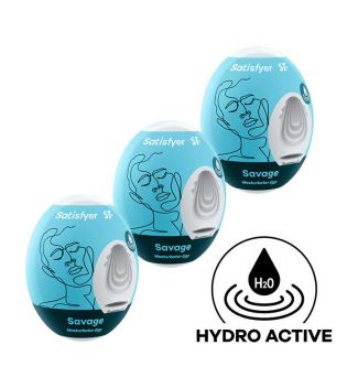 Satisfyer - Masturbator Egg Set Hydro Active - Savage